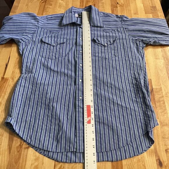 Flying R Ranchwear Shirt‎ Pearl Snap Up Western Rodeo USA Made XLarge EUC - Picture 9 of 9